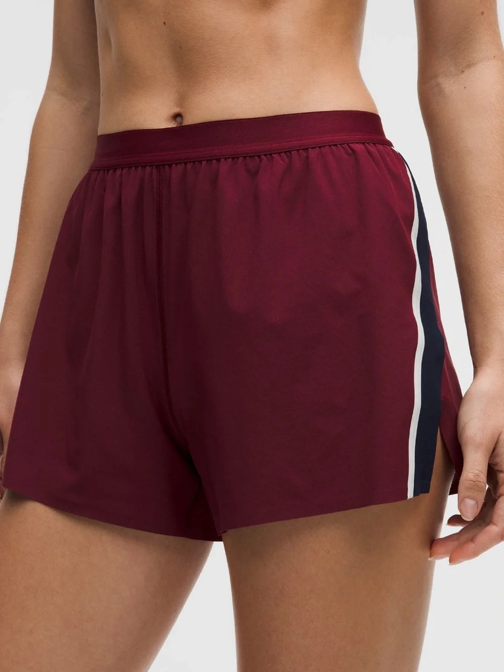 lululemon athletica high rise split shorts 3”